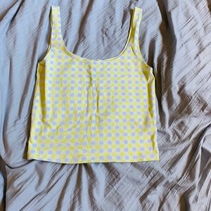 Yellow Cropped Tank